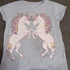 Blue unicorn t-shirt